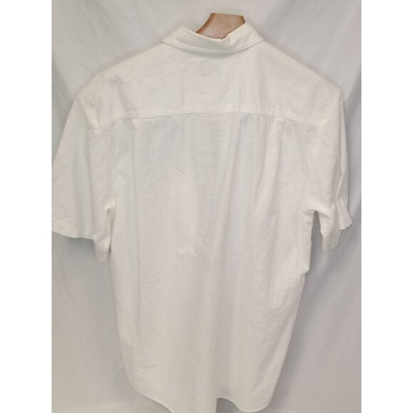 Covington Basic Editions Tan White Button Down Collared Shirts Size Medium - Picture 6 of 14
